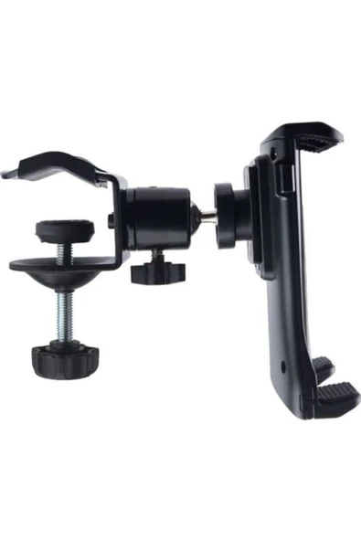 Masa Tablet Tutucu Sıkıştırmalı Ayarlanabilir Stand 4-13 Inç Arası Cihazlar Için 360 Derece B3 - Resim 5