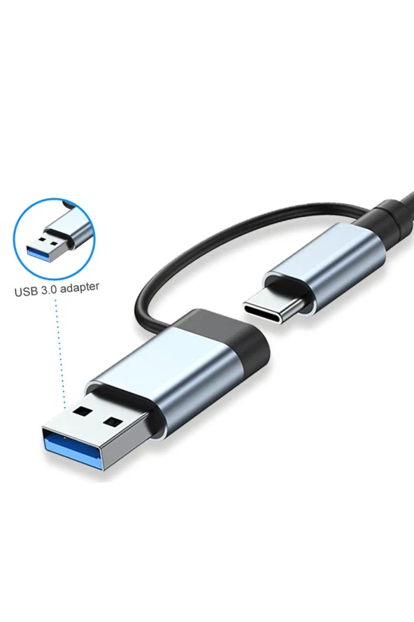 7 In 1 Usb/type-c To Usb A+usb C-usb 2.0/3.0 Çevirici Adaptör Çok Portlu Çoklayıcı Usb Hub - 3