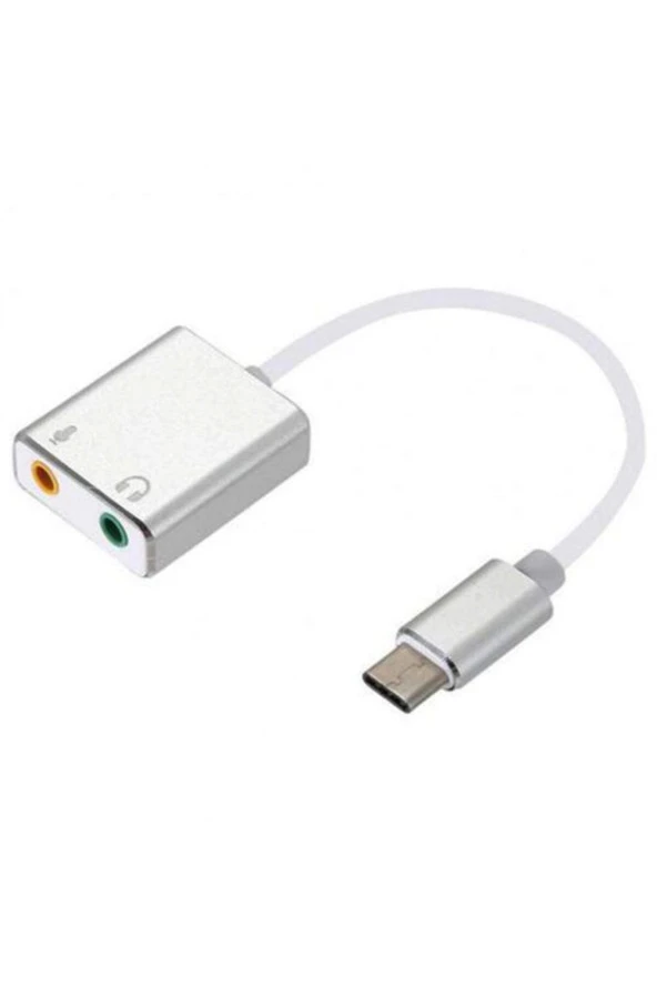 Mikrofon Ve Kulaklık Çevirici 7.1 Dönüştürücü 2in1 Type-c Den - 4