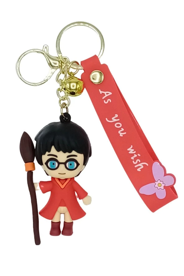 Harry Potter 3D Silikon Anahtarlık As You Wish Kırmızı - 6