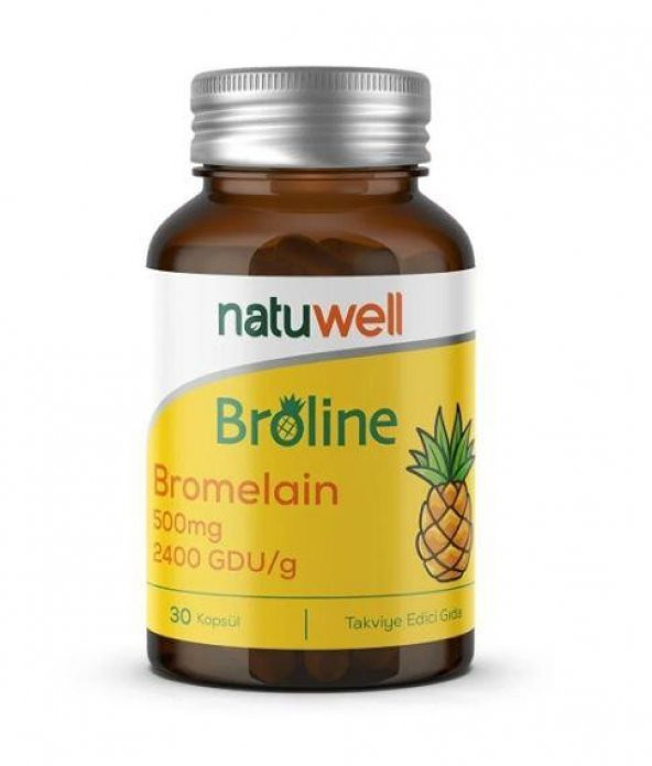 Natuwell Broline Bromelain 500 Mg 30 Kapsül