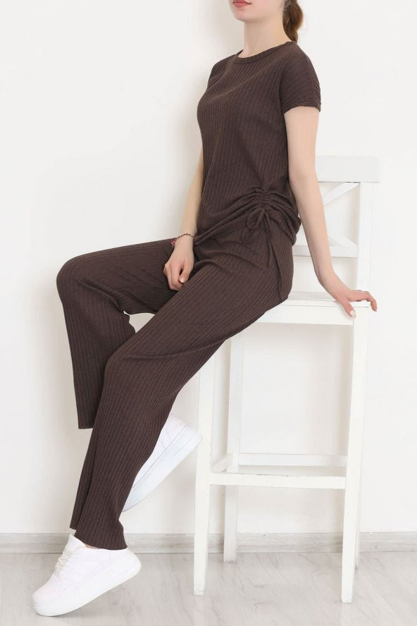 Yan Büzgülü Takım Açıkkahve - 11231.1567. - 2