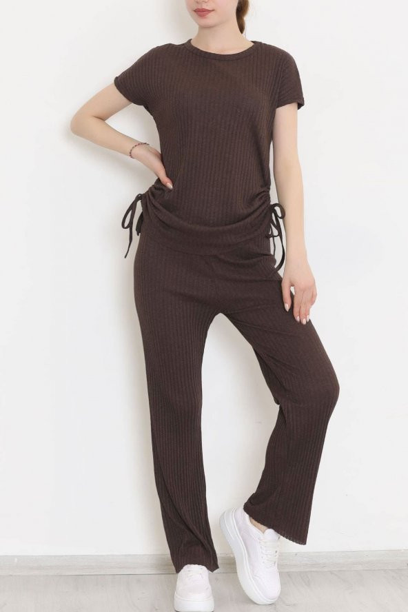 Yan Büzgülü Takım Açıkkahve - 11231.1567. - 9