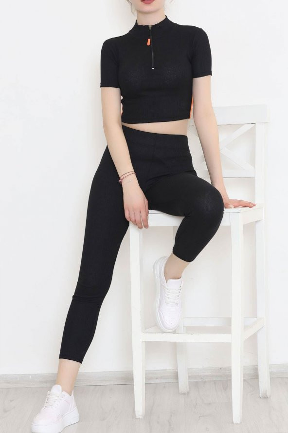 Fermuarlı Reflektör Takım Siyah - 11061.1567. - 2