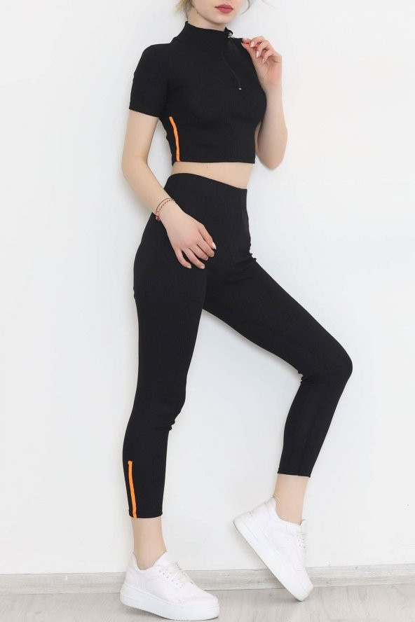 Fermuarlı Reflektör Takım Siyah - 11061.1567. - 3