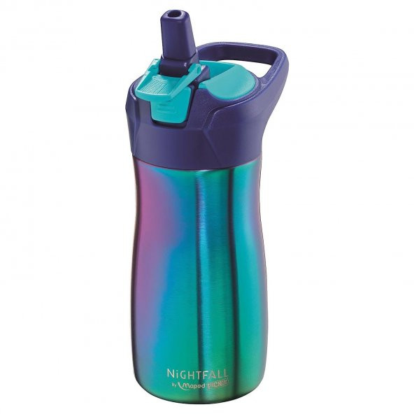 Maped Picnik Nightfall Pipetli 430 ml Mavi Çelik Matara 871299 - 3