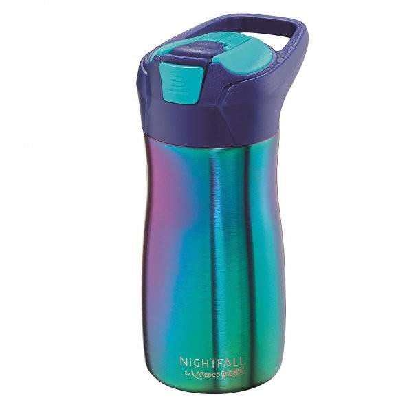 Maped Picnik Nightfall Pipetli 430 ml Mavi Çelik Matara 871299 - 5