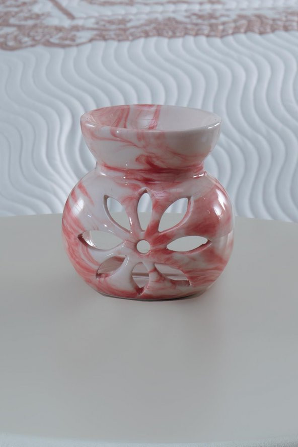 Mood | Pembe | Seramik El Yapımı Buhurdanlık | Mumluk | Dekoratif Buhardanlık - 2