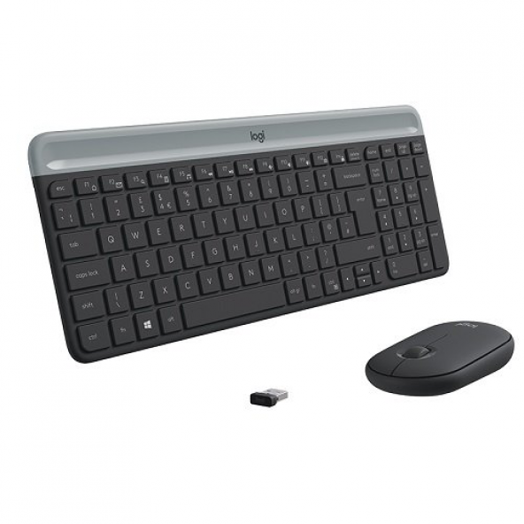 LOGITECH MK470 Siyah, 920-009435, Kablosuz, Türkçe Q, Klavye Mouse Set