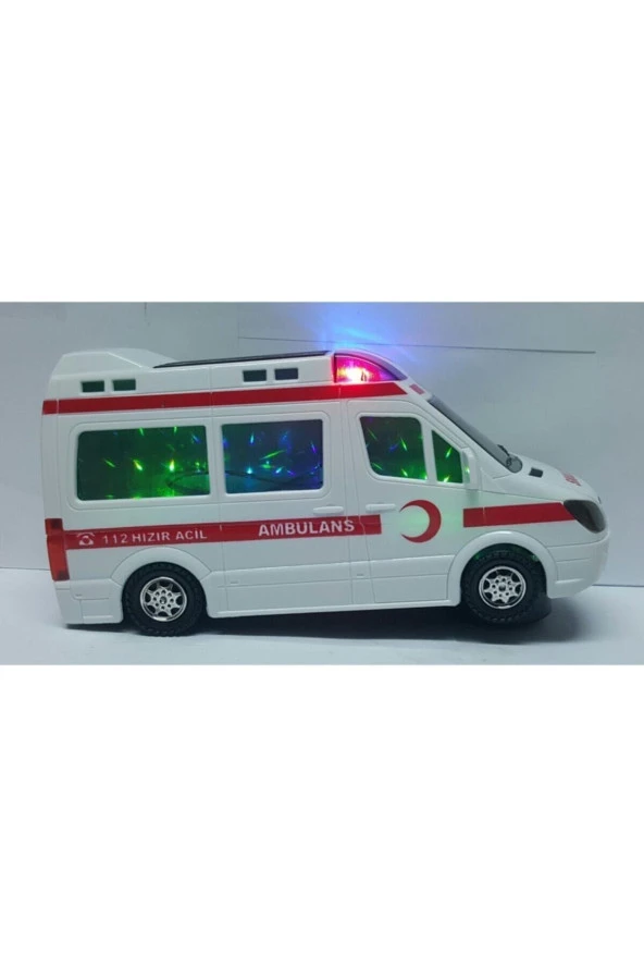 Işıklı Müzikli Büyük Boy Ambulans - 2