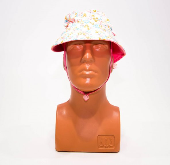 Nabaiji Bebek Uv Korumalı Şapka - Pembe / Çiçek Baskılı 3-5 Yaş 49-51cm Kafa Ölcüsü Çift Taraflı Meridyendukkan - 2