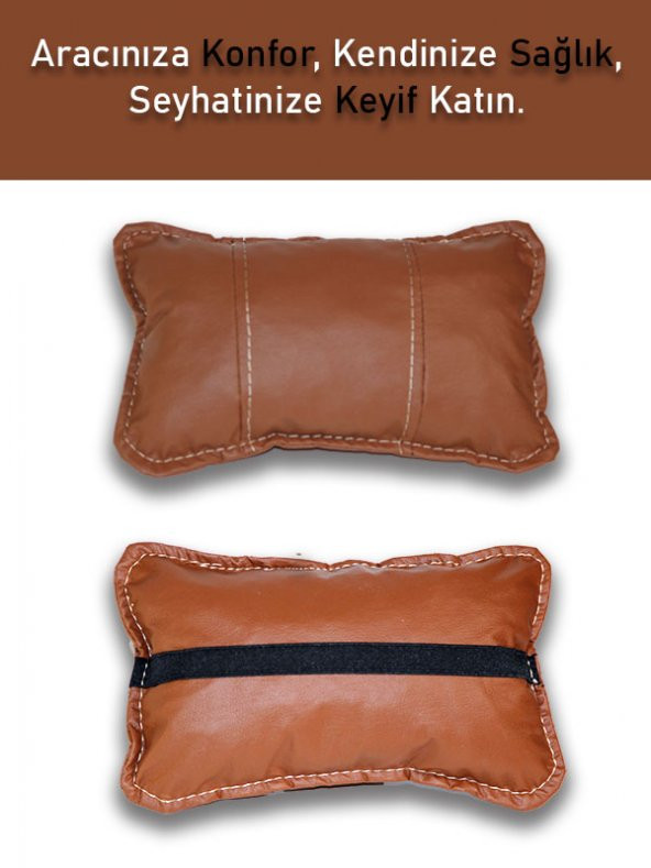 Mercedes SLC 2016 ve Sonrası Oto Koltuk Taba Renk Boyun Yastığı 2 Adet