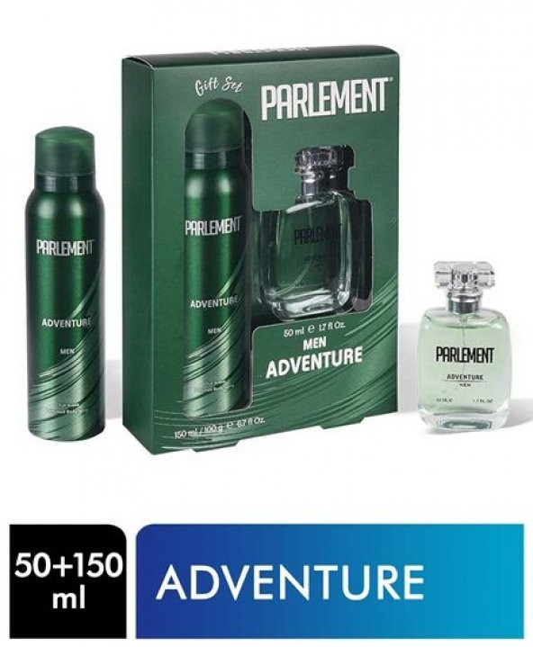 Parlement Erkek Sprey Deodorant 150 ml + Adventure Parfüm 50 ml