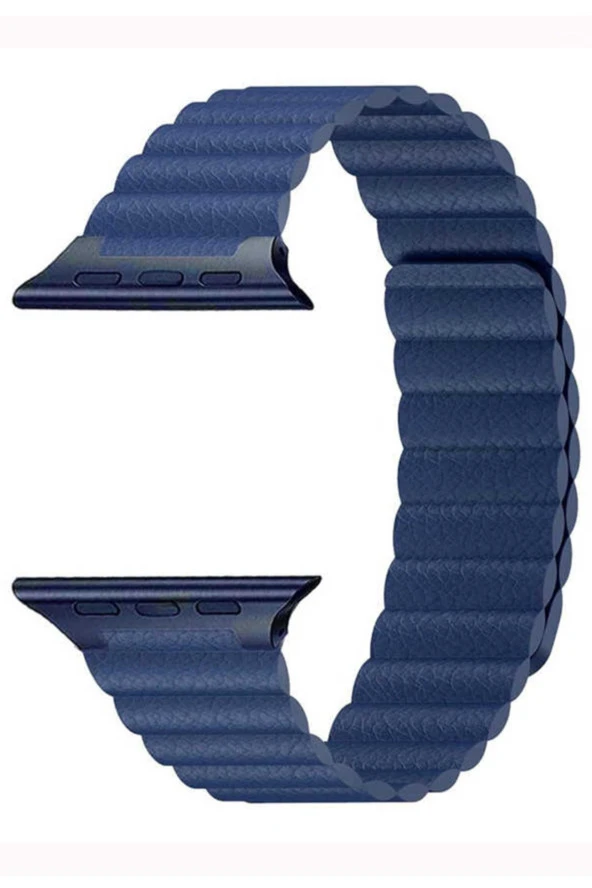 Apple Watch Kayış 42 Mm Deri Lacivert ürün görseli