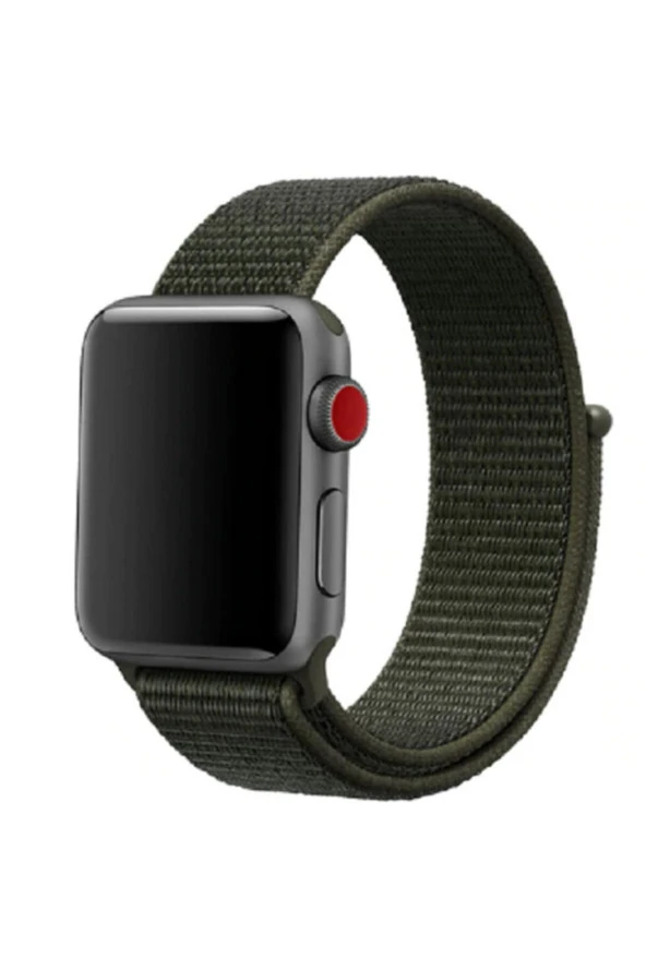 Apple Watch 42-44 mm Yeşil Fabric Bilekli Kumaş Kayış Kordon ürün görseli