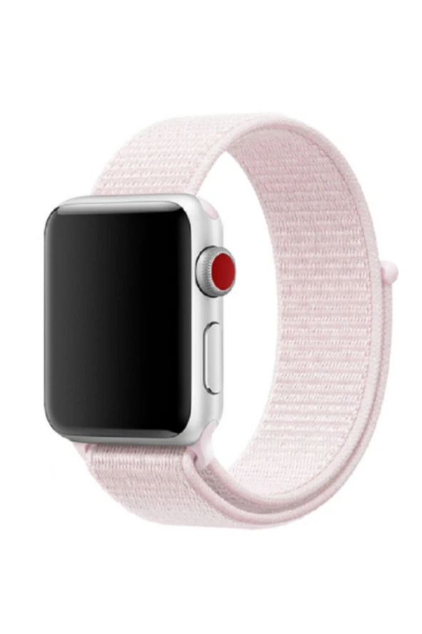 Apple Watch 38-40mm Toz Pembe Fabric Bilekli Kumaş Kayış Kordon ürün görseli