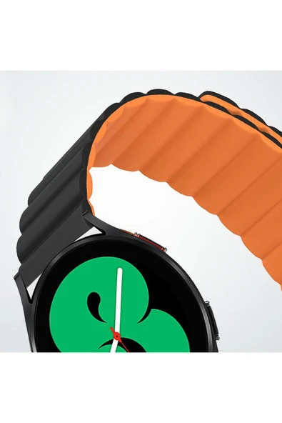 Gear S3 ile uyumlu Kordon 22mm Manyetik Toka Çift Renk Infatuation Hafif Spor Kayış - Resim 2