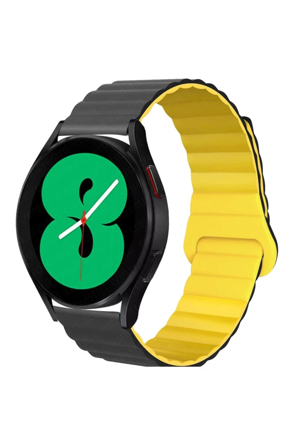 Amazfit GTR ile uyumlu Kordon 47mm Manyetik Toka Çift Renk Infatuation Hafif Spor Kayış