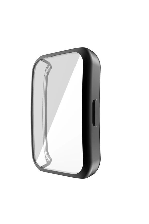 Honor Band 6 ile uyumlu Şeffaf Tam Kapatan Çerceve PC Kasa Koruma Gard Çerçeve Siyah ürün görseli