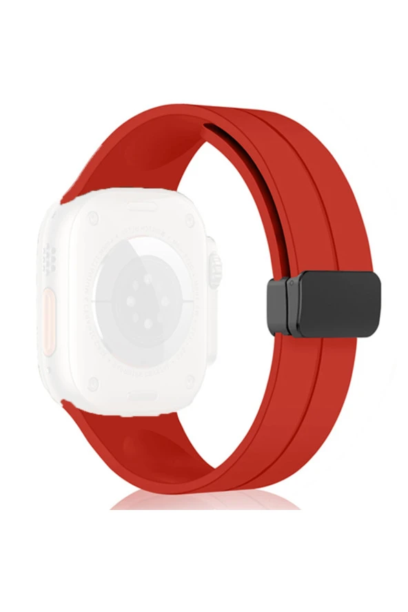 Apple Watch Ultra ile uyumlu Kordon 49mm Katlanabilir Mıktanıslı Tokalı Ethereal Spor Kayış Kordon - Resim 3