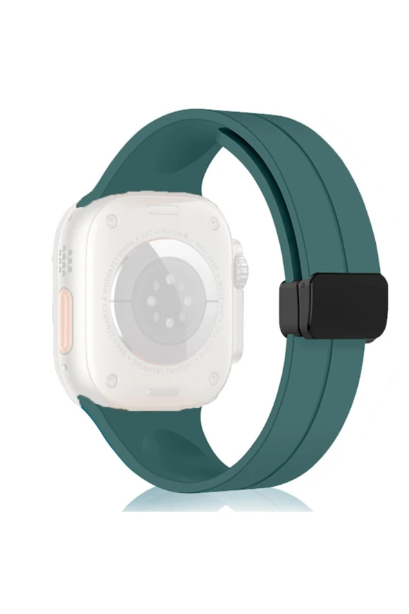 Apple Watch 3 ile uyumlu Kordon 42mm Katlanabilir Mıktanıslı Tokalı Ethereal Spor Kayış Kordon - Resim 5