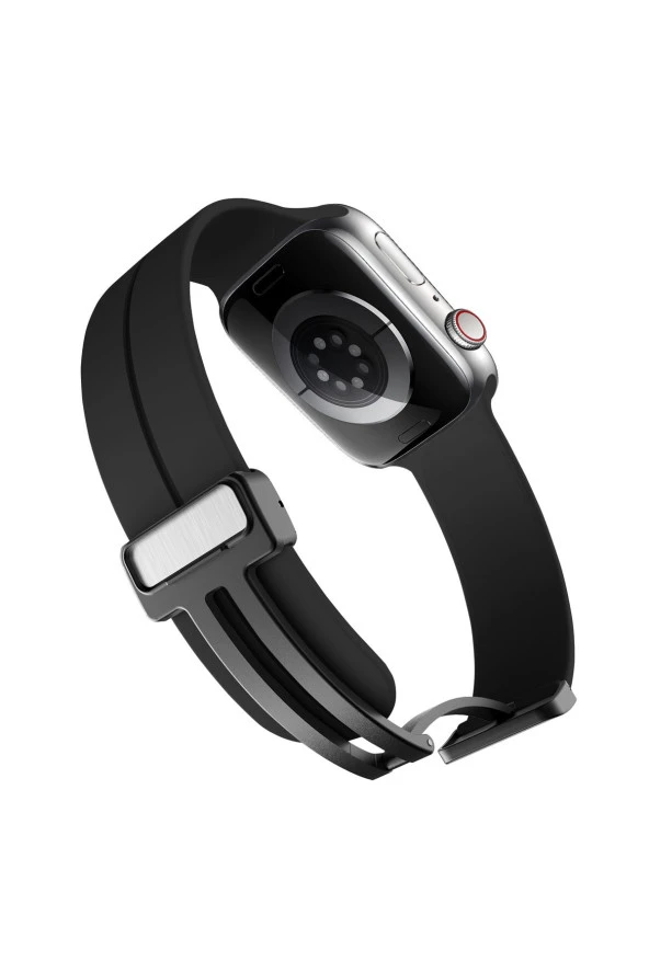 Apple Watch 3 ile uyumlu Kordon 42mm Katlanabilir Mıktanıslı Tokalı Ethereal Spor Kayış Kordon - Resim 3