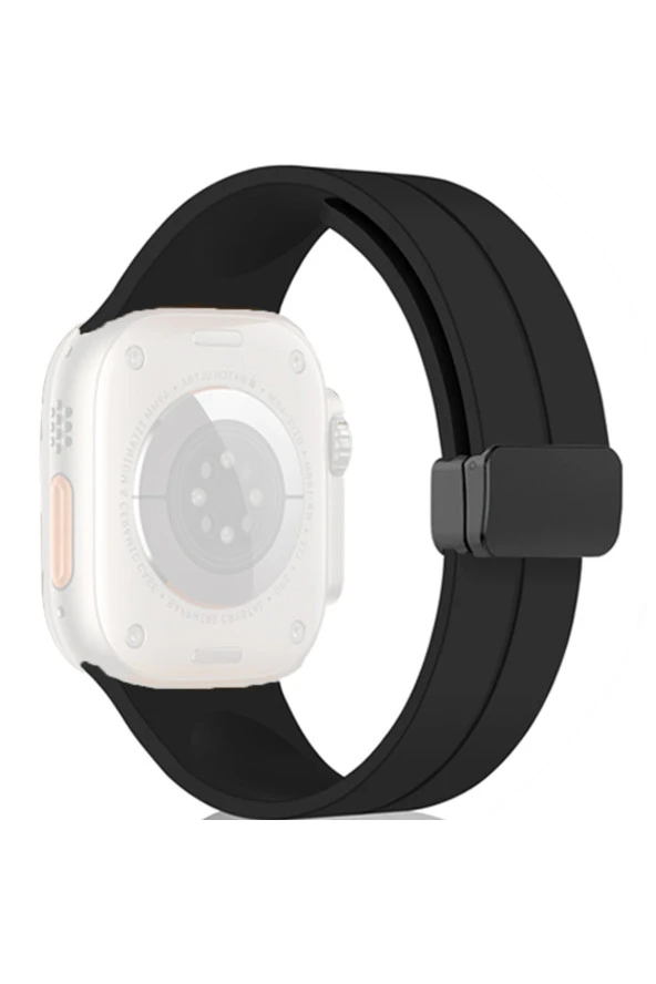 Apple Watch 4 ile uyumlu Kordon 42mm Katlanabilir Mıktanıslı Tokalı Ethereal Spor Kayış Kordon - Resim 4