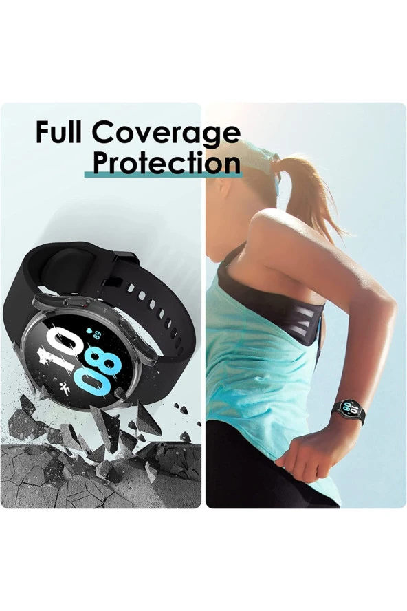 Samsung Galaxy Watch 5 Pro (sm-r920) Ile Uyumlu Tam Kapatan Çerceve Pc Kasa Koruma Gard Çerçeve - Resim 3