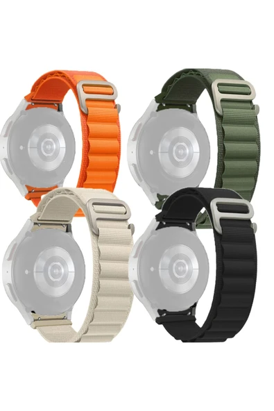 Xiaomi Watch S1 Active Gl Uyumlu Saat Kayış Alpen Loop Kaliteli Yedek Saat Kordonu Çift Katman Kumaş - Resim 2