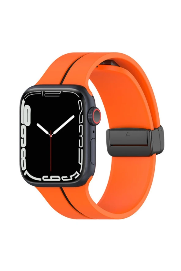Apple Watch 4 Ile Uyumlu 42-44mm Katlanabilir Mıktanıslı Tokalı Infatuation Spor Kayış ürün görseli
