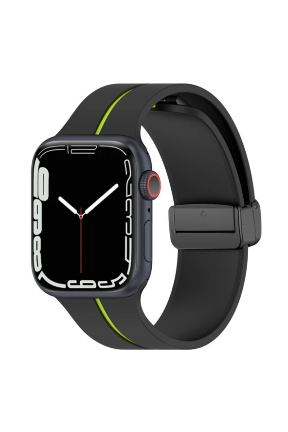 Apple Watch 6 Ile Uyumlu 42-44mm Katlanabilir Mıktanıslı Tokalı Infatuation Spor Kayış ürün görseli