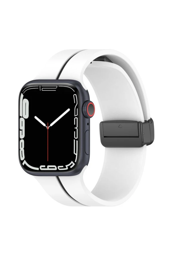 Apple Watch 4 Ile Uyumlu 42-44mm Katlanabilir Mıktanıslı Tokalı Infatuation Spor Kayış ürün görseli