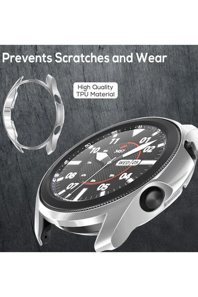 Galaxy Watch 3 Ile Uyumlu 41 Mm ( Önü Açık ) Wafture Silikon Kılıf Watch 3 41 Mm Akıllı Saat Kılıf - Resim 4