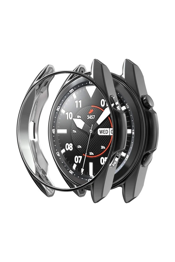 Galaxy Watch 3 Ile Uyumlu 45 Mm ( Önü Açık ) Wafture Silikon Kılıf Watch 3 41 Mm Akıllı Saat Kılıf