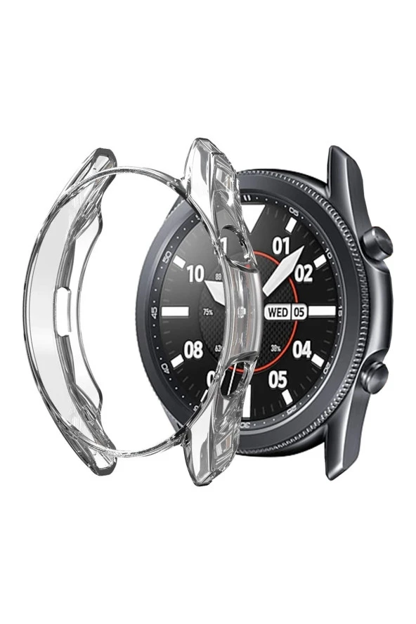 Galaxy Watch 3 Ile Uyumlu 45 Mm ( Önü Açık ) Wafture Silikon Kılıf Watch 3 41 Mm Akıllı Saat Kılıf ürün görseli