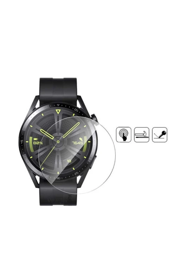 Huawei Watch Gt 3 Pro Ile Uyumlu 43mm Tpu Body Ekran Koruma Şeffaf - Resim 3