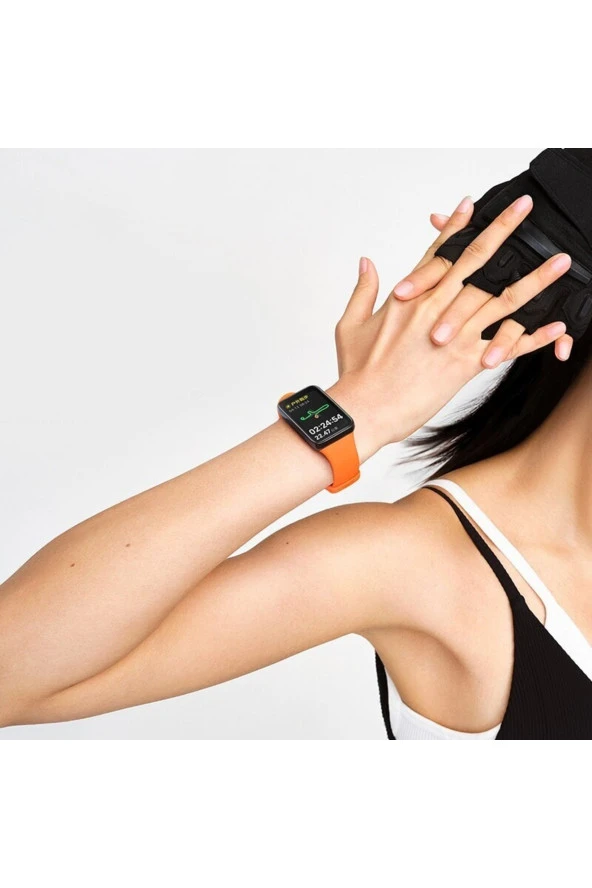 Xiaomi Mi Band 7 Pro Ile Uyumlu Kayış Spor Saat Kordon Mi Band 7 Pro Ile Uyumlu Tinta Unita Kordon - Resim 2