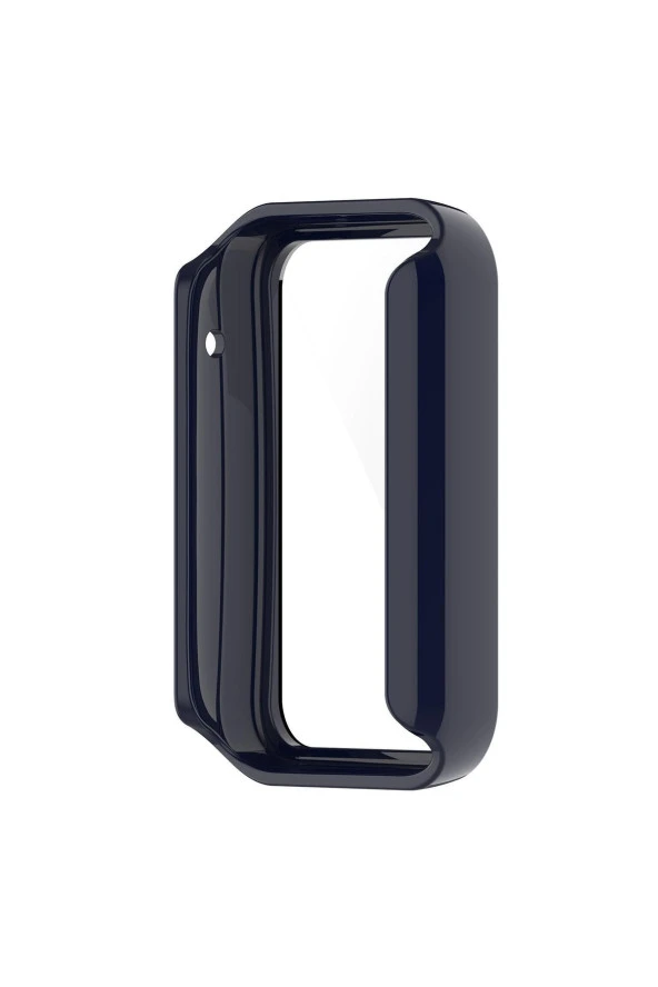 Xiaomi Mi Band 7 Pro Ile Uyumlu Sert Pc Kasa Koruma Watch 5 Ile Uyumlu Gard Çerçeve Lacivert ürün görseli