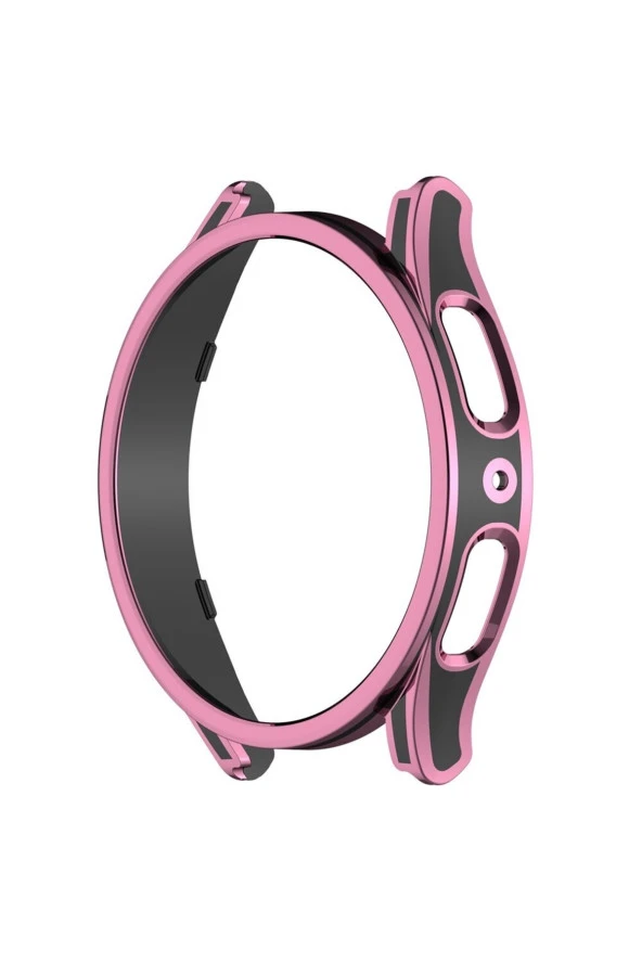 Galaxy Watch 5 Ile Uyumlu 40mm Sert Pc Kasa Koruma Watch 5 Ile Uyumlu Gard Çerçeve Pink-black - Resim 4