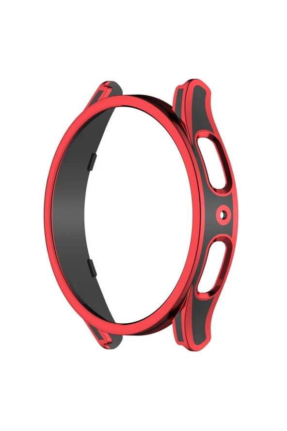 Galaxy Watch 4 Ile Uyumlu 44mm Sert Pc Kasa Koruma Watch 4 Ile Uyumlu Gard Çerçeve Red-black - Resim 4