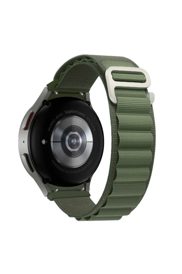 Galaxy Watch Active 2 Ile Uyumlu 42mm Kordon Kumaş Kaliteli Yedek Saat Kordonu Çift Katmanlı Kayış