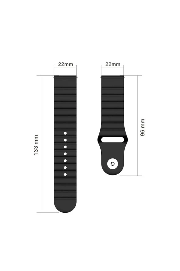 Huawei Watch 3 Pro Ile Uyumlu Dalgalı Quintessential Kabartma Quintessential Kordon Turuncu ürün görseli