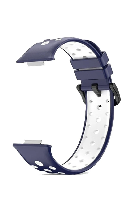 Huaweı Watch Fit 2 Ile Uyumlu Kayış Delikli Esnek Tokalı Wanderlust Spor Kordon Lacivert ürün görseli