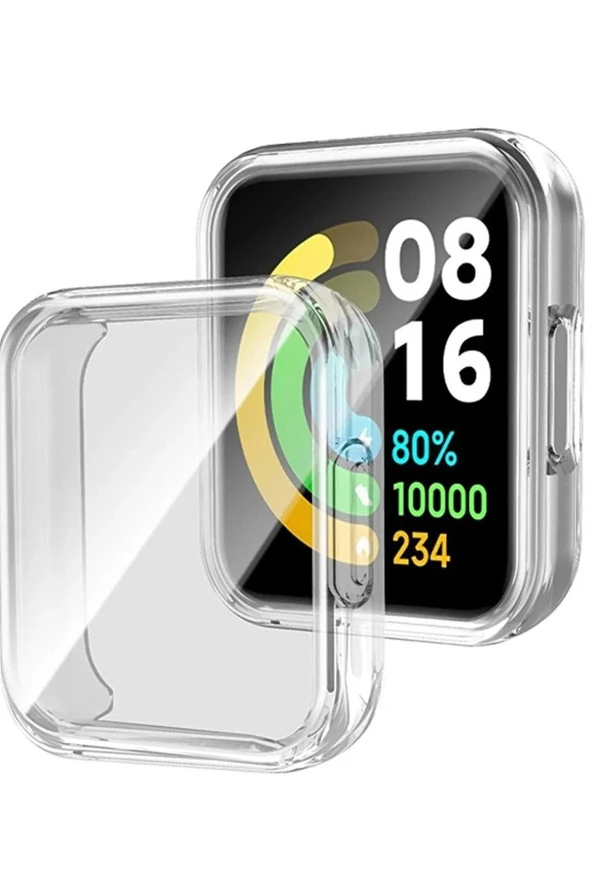 Xiaomi Redmi Watch 2 Lite Ile Uyumlu 360 Ön Ve Arka Tam Kapatan Moiety Akıllı Saat Ekran Koruması - Resim 3