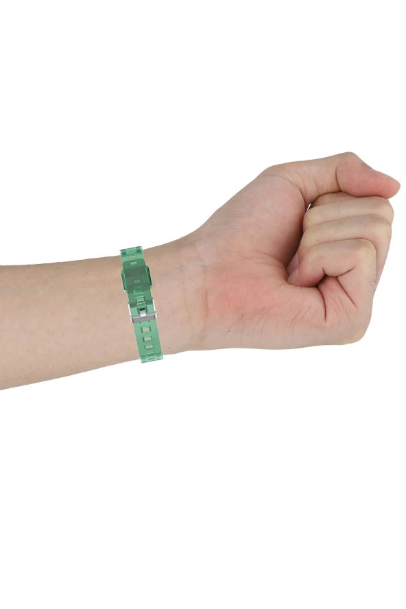 Huawei Watch Fit 2 Ile Uyumlu Transparan Kordon Şeffaf Glacier Spor Kayış Beyaz - Resim 5