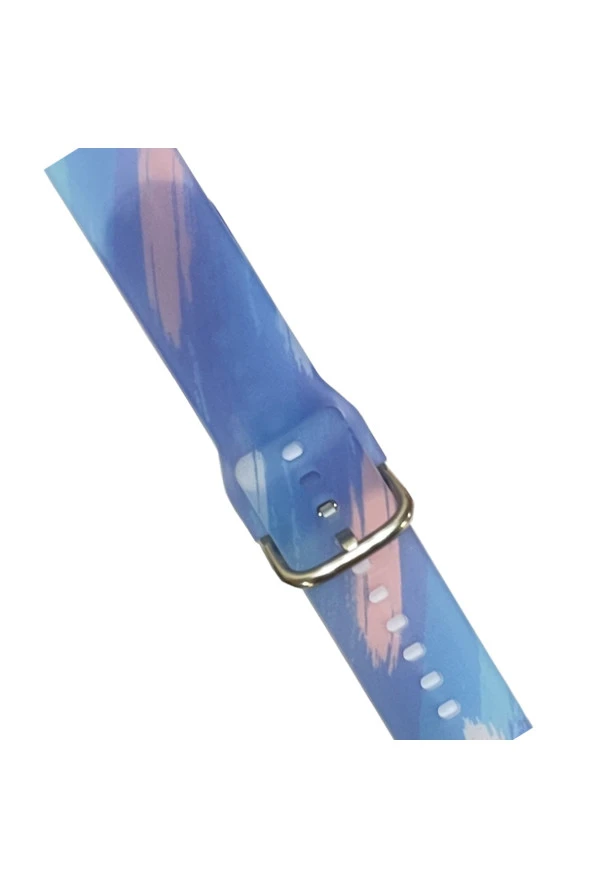 Xiaomi Mi Watch Color Ile Uyumlu Kayış Renkli Desenli Erstwhile Kordon Blue Sky - Resim 5