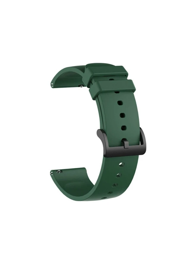 Huawei Gt2 42mm Ile Uyumlu Spor Kordon Quintessential Kayış Koyu Yeşil ürün görseli