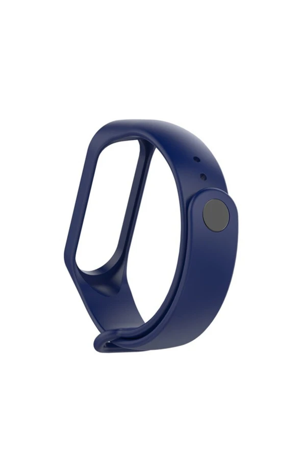 Xiaomi Mi Band 7 Ile Uyumlu Saat Kayışı Ent Kaliteli Spor Saat Termoplastik Kordon Lacivert