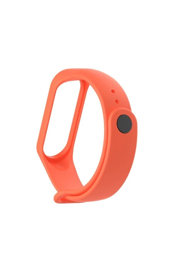 Xiaomi Mi Band 5 Ile Uyumlu Saat Kayışı Ent Kaliteli Spor Saat Termoplastik Kordon Turuncu ürün görseli