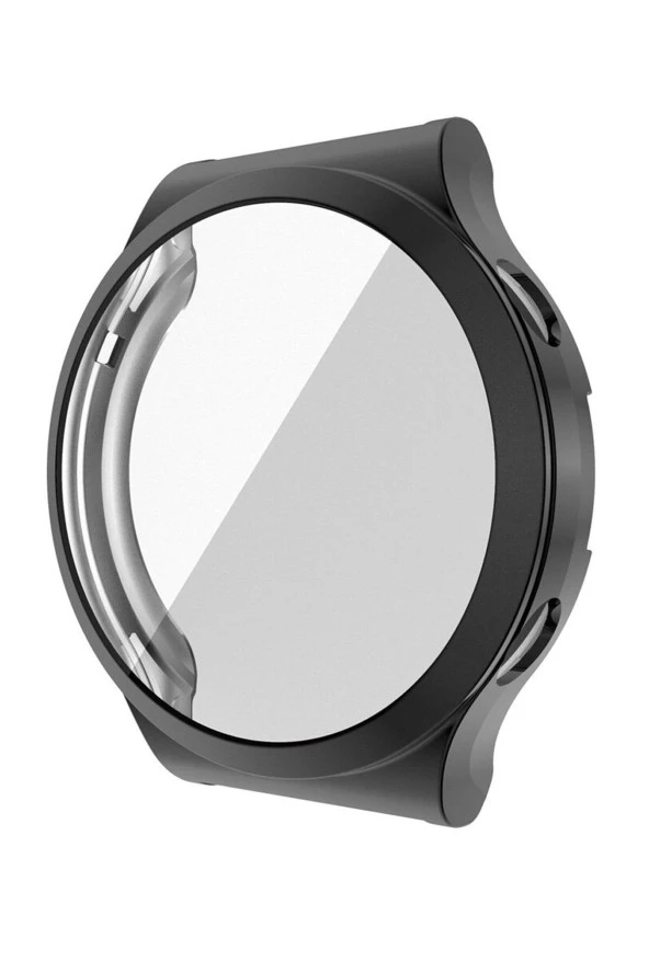 Huawei Watch Gt3 Pro 43mm Ile Uyumlu Gard 360 Kapatan 43 Mm Ekran Koruyucu Silikon Siyah - 3